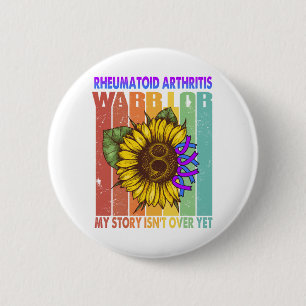 Rheumatoid Arthritis Awareness Month Ribbon Gifts 6 Cm Round Badge