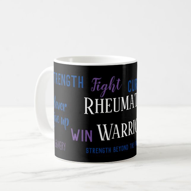Rheumatoid Arthritis Warrior Coffee Mug (Front Left)