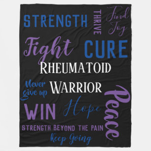 Rheumatoid Arthritis Warrior Fleece Blanket
