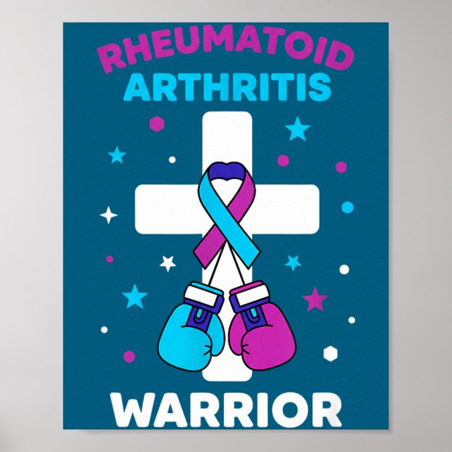 Rheumatoid Warrior Arthritis Awareness Smile Poster (Front)