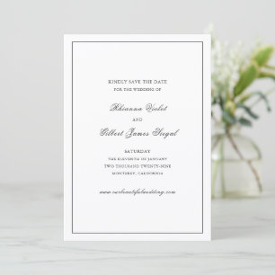 Rhianna Traditional Wedding Save The Date