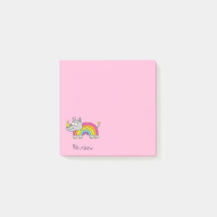 Rhinbow Rhino Rainbow Notes Pink