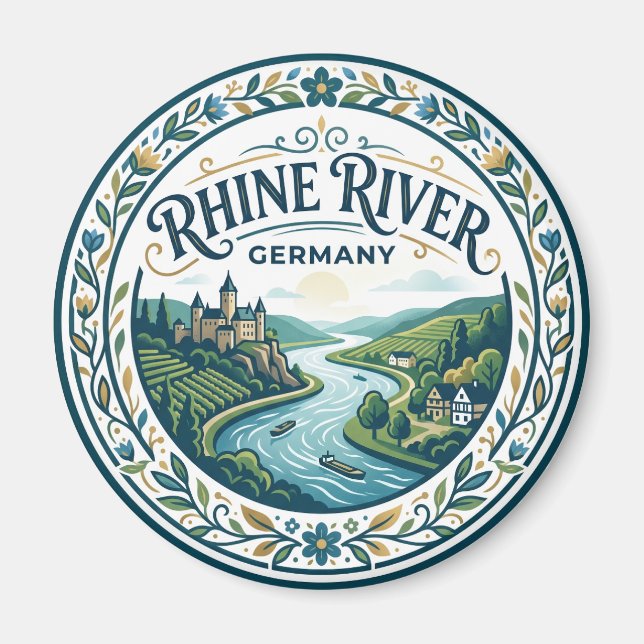 Rhine River Germany Magnet (Front)