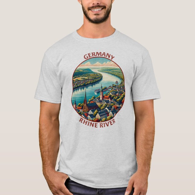 Rhine River Germany T-Shirt (Front)