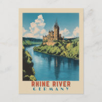 Rhine River Germany Vintage Travel