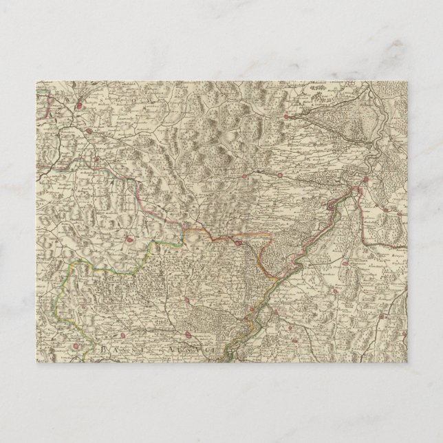 Rhine River Valley, France 2 Postcard (Front)
