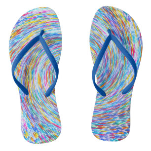 Rhine Stone Swirl Flip Flops