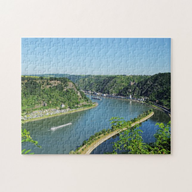 Rhine Valley at the Loreley Jigsaw Puzzle (Horizontal)