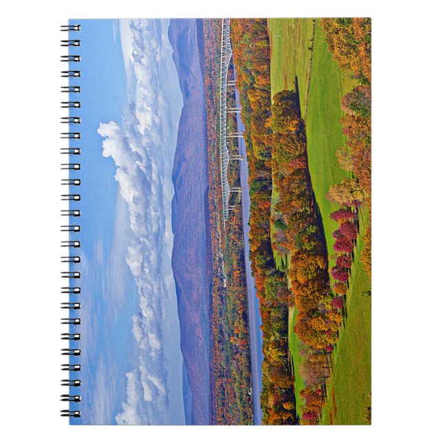 Rhinecliff Bridge in the fall Spiral Notebook (Front)