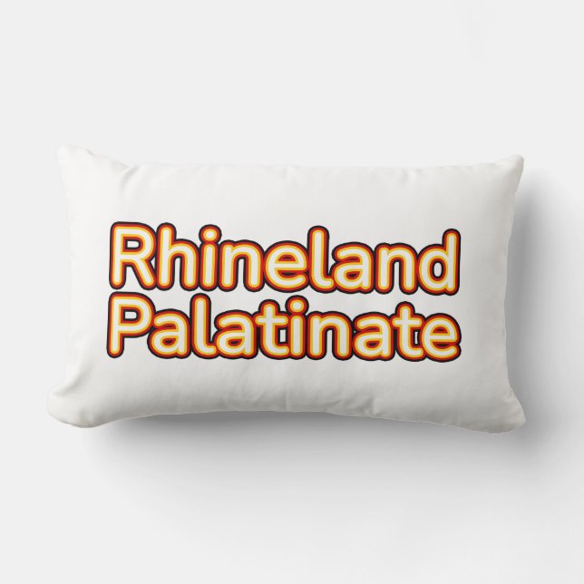 Rhineland Palatinate Deutschland Germany Lumbar Cushion (Front)