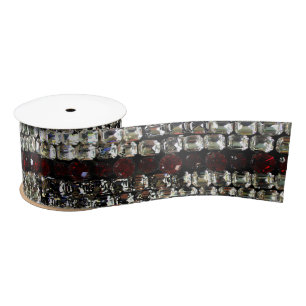 Rhinestone, diamonds, jewellery, gemstone, rubies satin ribbon
