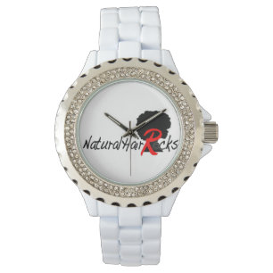 Rhinestone Natural Hair Rocks watch