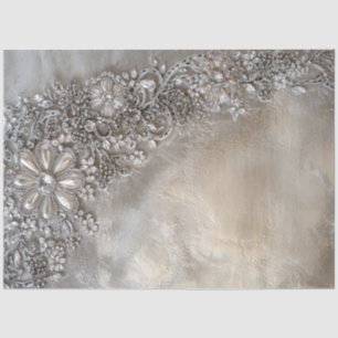 Rhinestone Patina, Decorative Motif Background Tissue Paper