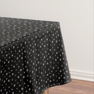 Rhinestones on black tablecloth