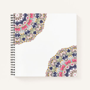 Rhinestones, sequins, confetti notebook