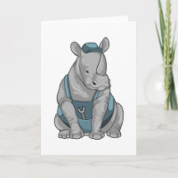 Rhino as Craftsman with Wrench