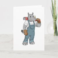 Rhino as Handyman with Water pump pliers