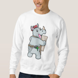 Rhino at Painting with Colours Sweatshirt