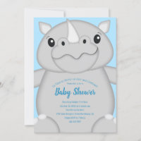 Rhino Baby Shower Blue