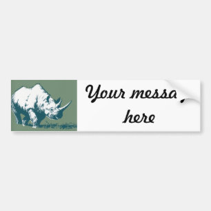 Rhino Bumper Sticker