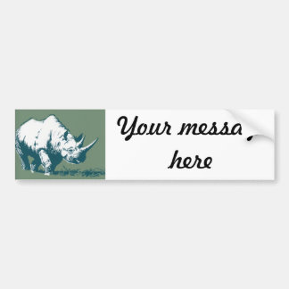 Rhino Bumper Sticker