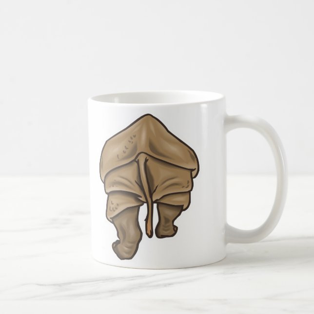 rhino butt coffee mug (Right)