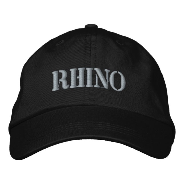 RHINO EMBROIDERED HAT (Front)