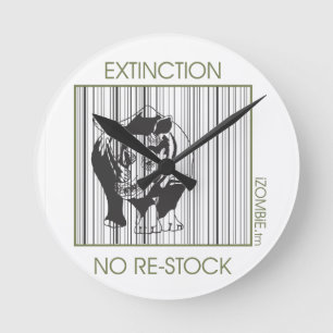 rhino EXTINCTION clock