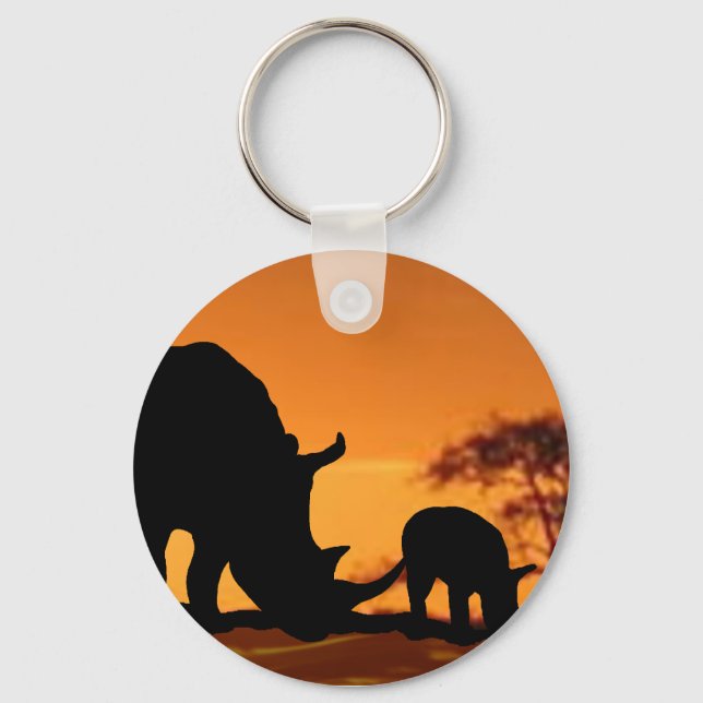 rhino family key ring (Front)