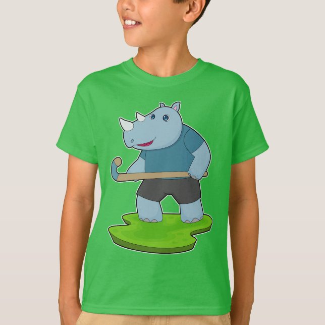 Rhino Field hockey Hockey stick T-Shirt (Front)