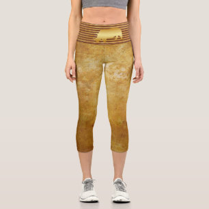 Rhino Gold Capri Leggings