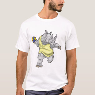 Rhino Handball player Handball Sports T-Shirt