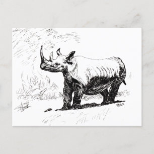 RHINO HOLIDAY POSTCARD