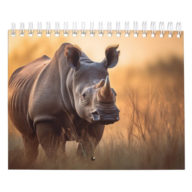 Rhino in nature calendar (Cover)