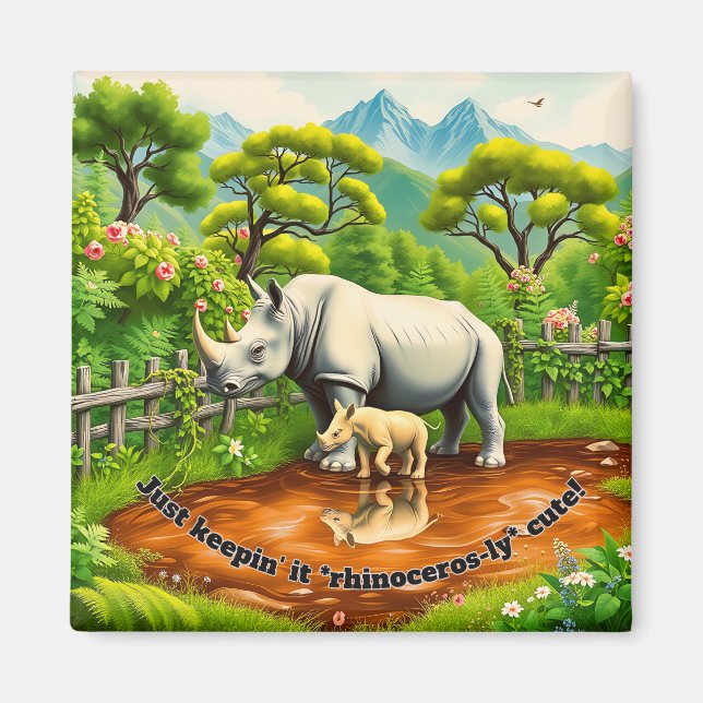 Rhino Love Magnet (Front)