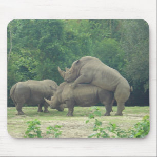 Rhino Love Mouse Pad