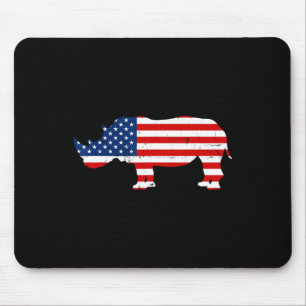Rhino Lover Rhinoceros Horn Safari Wildlife Indepe Mouse Pad