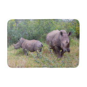 Rhino Mum and Baby bath mat