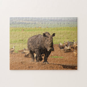 Rhino on a Mission. Jigsaw Puzzle