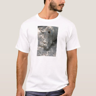 Rhino photograph with "Beauty Sleep" text T-Shirt
