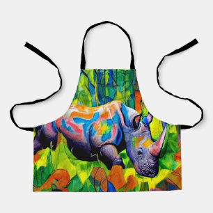 Rhino reflecting foliage apron