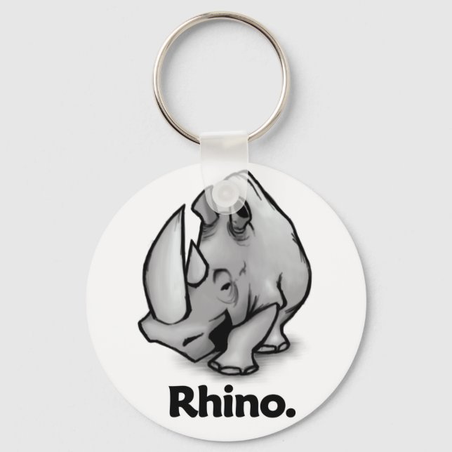 Rhino Rhino. Key Ring (Front)