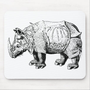 Rhino Rhinoceroses animal Africa safari nature Mouse Pad