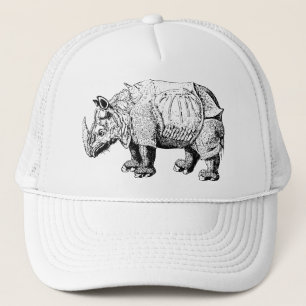 Rhino Rhinoceroses animal Africa safari nature Trucker Hat