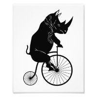 Rhino Riding a Bike