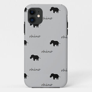 Rhino silhouette pattern Case-Mate iPhone case