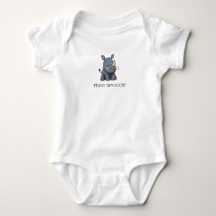 rhino smooch! baby bodysuit