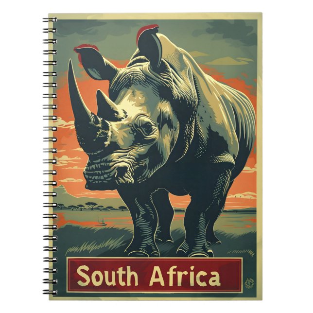 Rhino South Africa Vintage Notebook (Front)