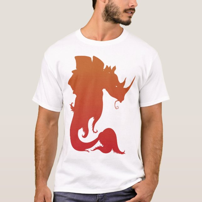 Rhino-Stego-Fish Tee (Fire) (Front)