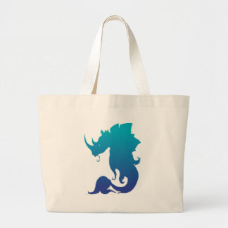 Rhino-Stego-Fish (Water Colour Scheme) Large Tote Bag
